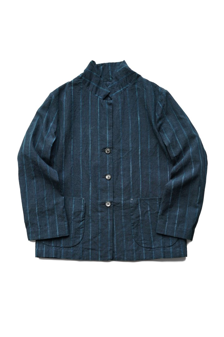 Bergfabel - WALKING JACKET - NAVY STRIPE