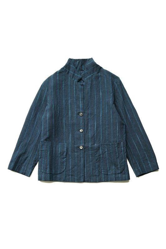 Bergfabel - WALKING JACKET - NAVY STRIPE