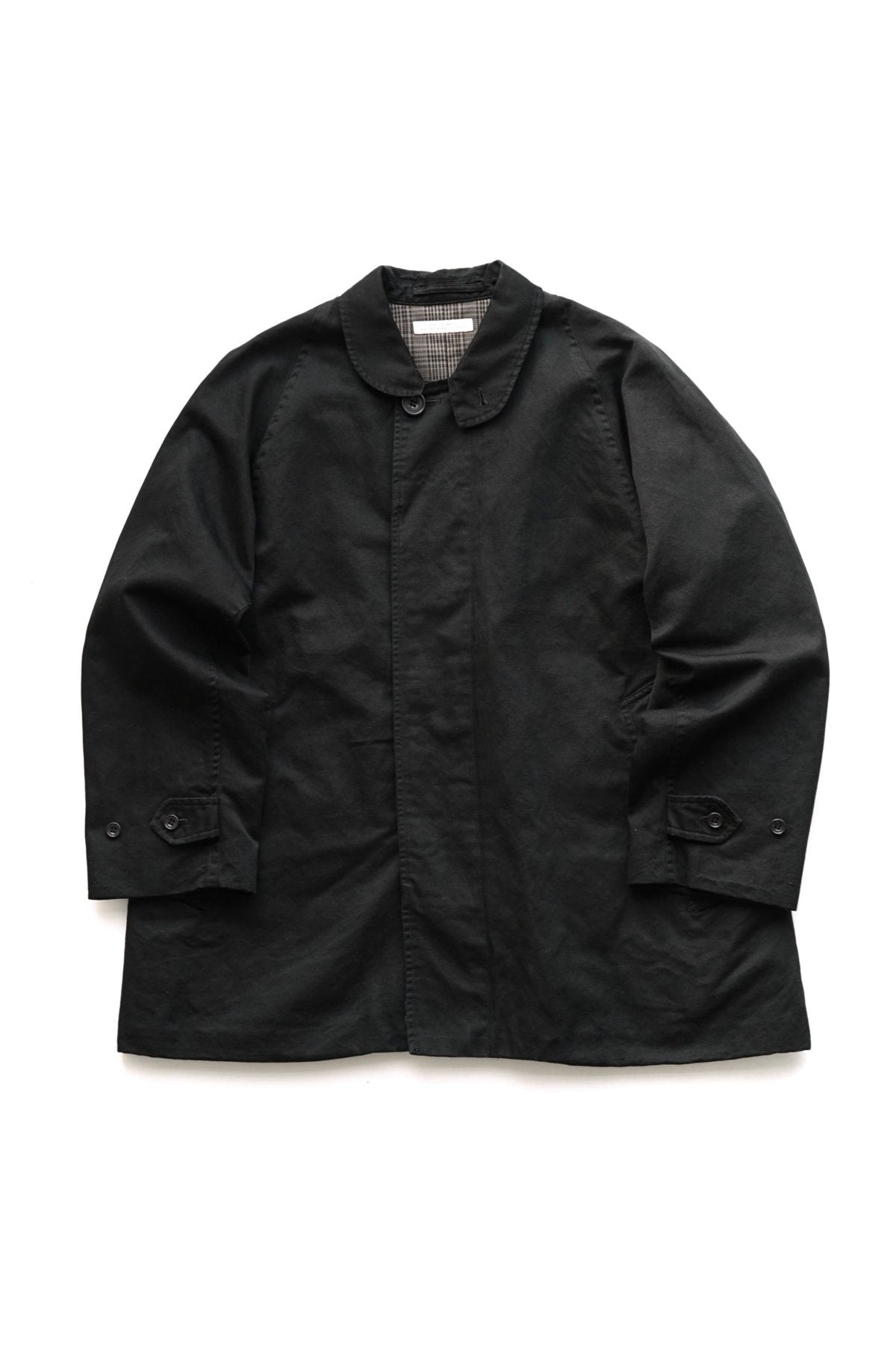 OLD JOE - FLY FRONT DUSTER JACKET - BLACK