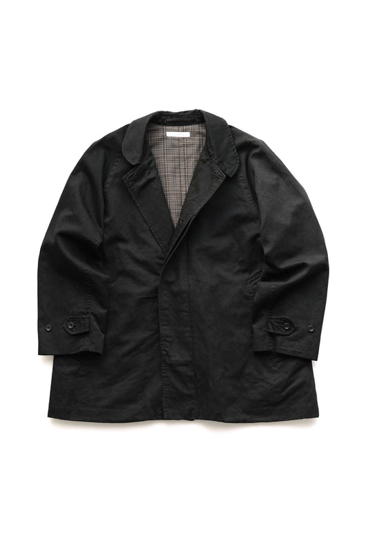 OLD JOE - FLY FRONT DUSTER JACKET - BLACK