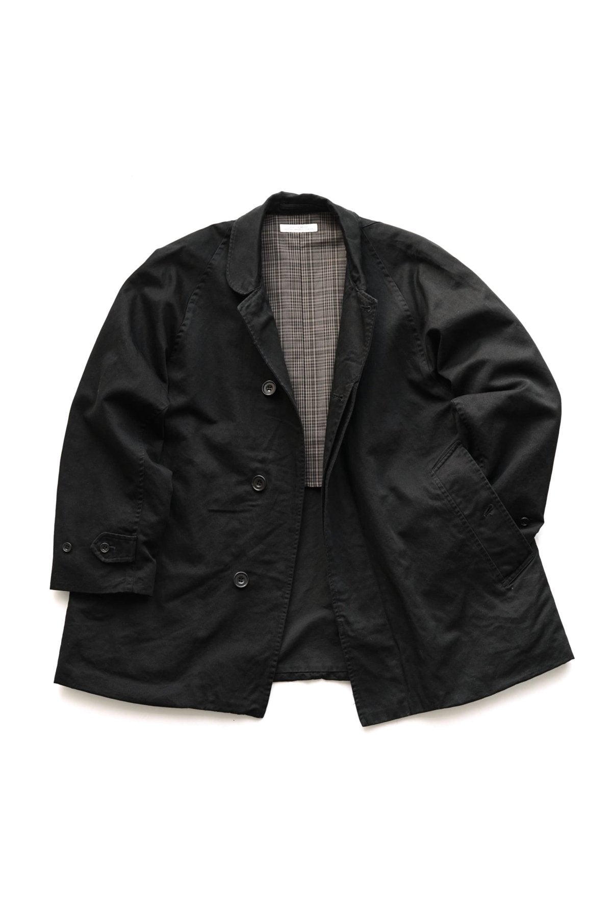 OLD JOE - FLY FRONT DUSTER JACKET - BLACK