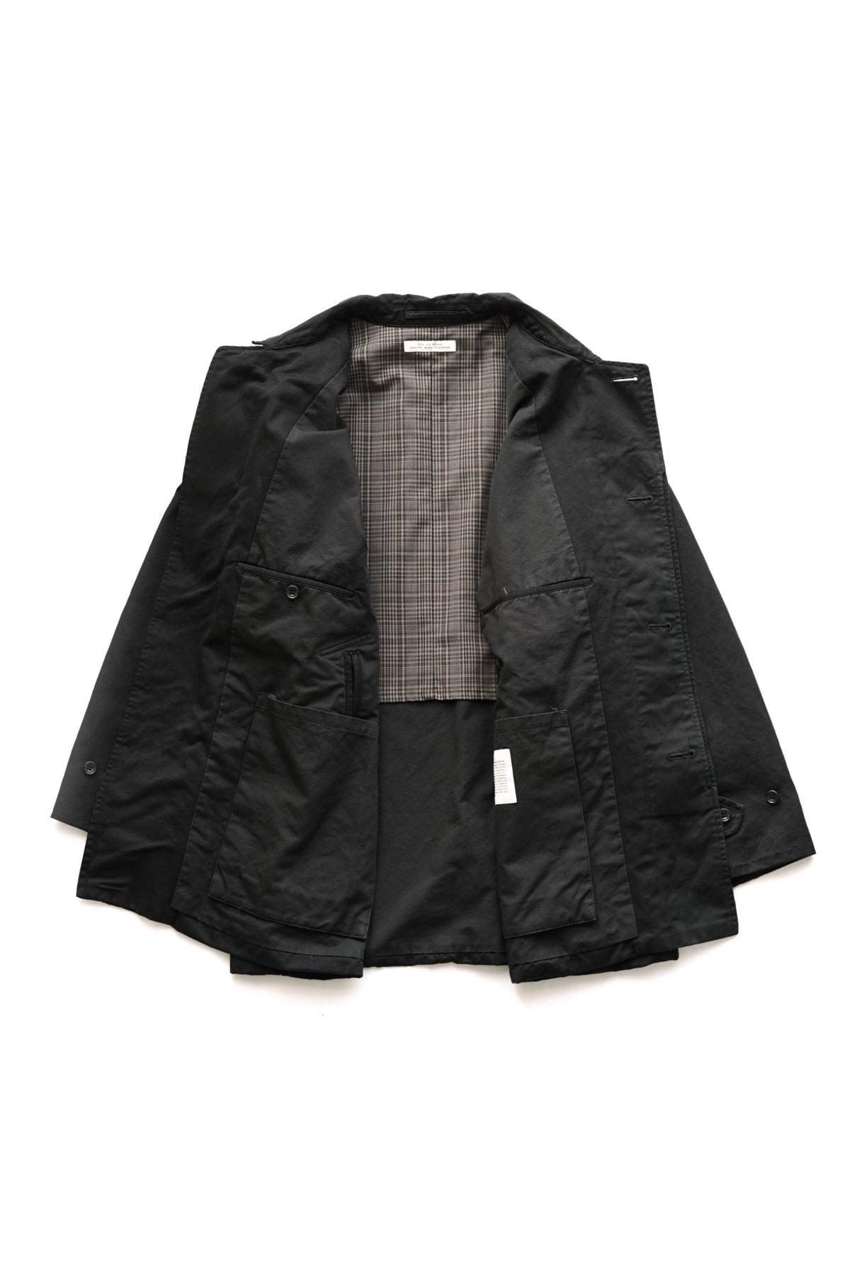 OLD JOE - FLY FRONT DUSTER JACKET - BLACK