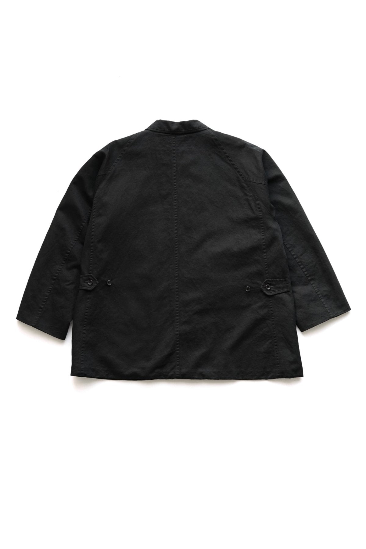 OLD JOE - FLY FRONT DUSTER JACKET - BLACK