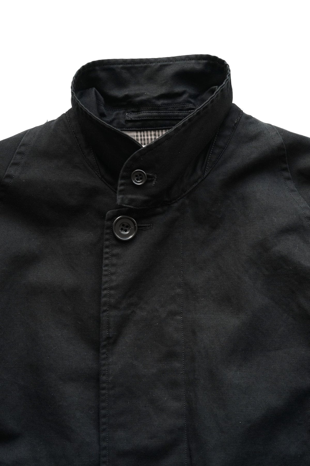 OLD JOE - FLY FRONT DUSTER JACKET - BLACK