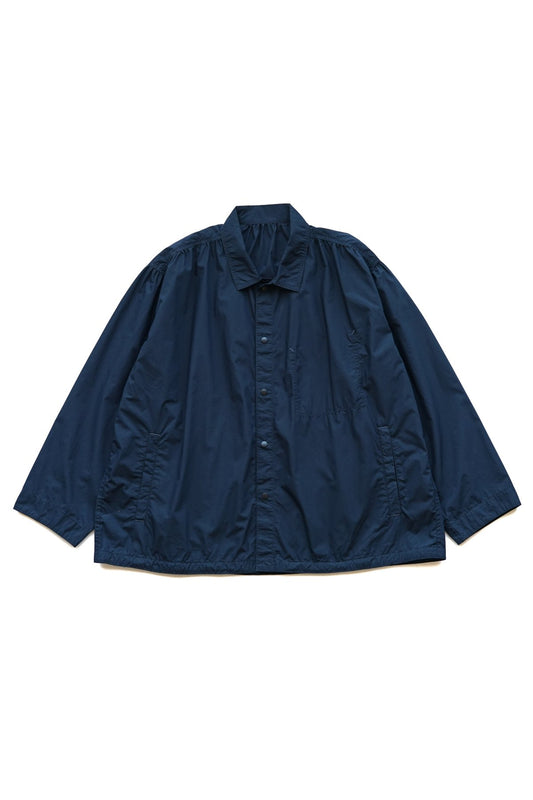 Porter Classic - POPLIN GATHERED JACKET - NAVY