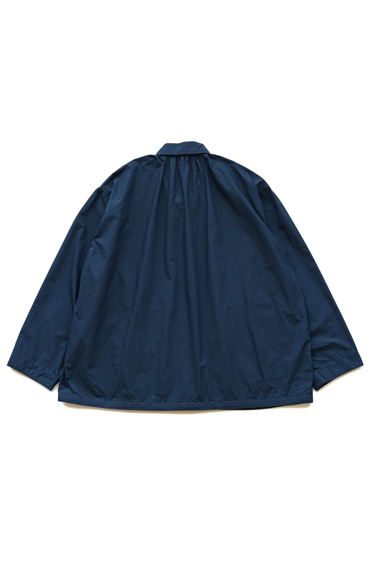 Porter Classic - POPLIN GATHERED JACKET - NAVY