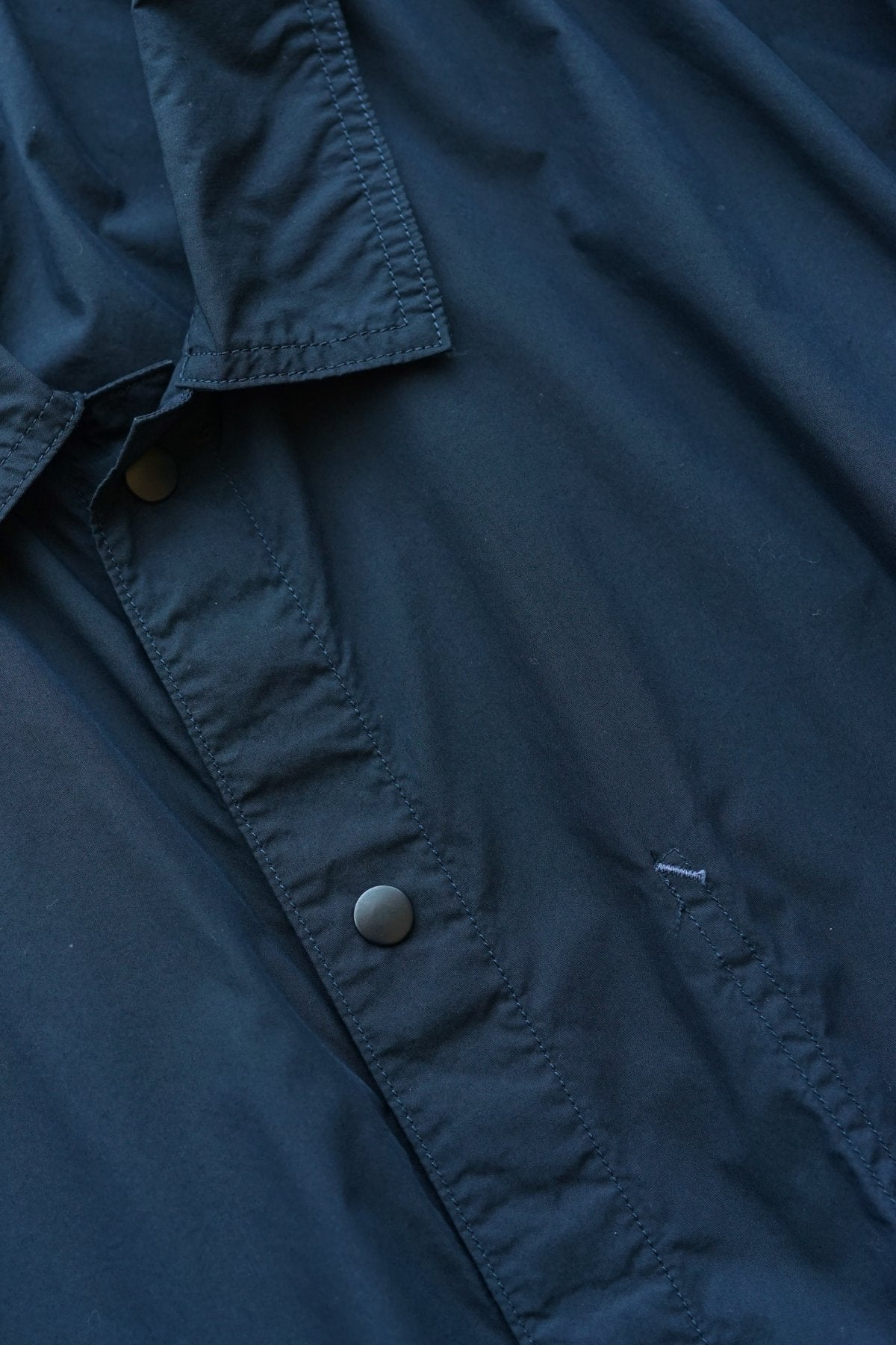 Porter Classic - POPLIN GATHERED JACKET - NAVY