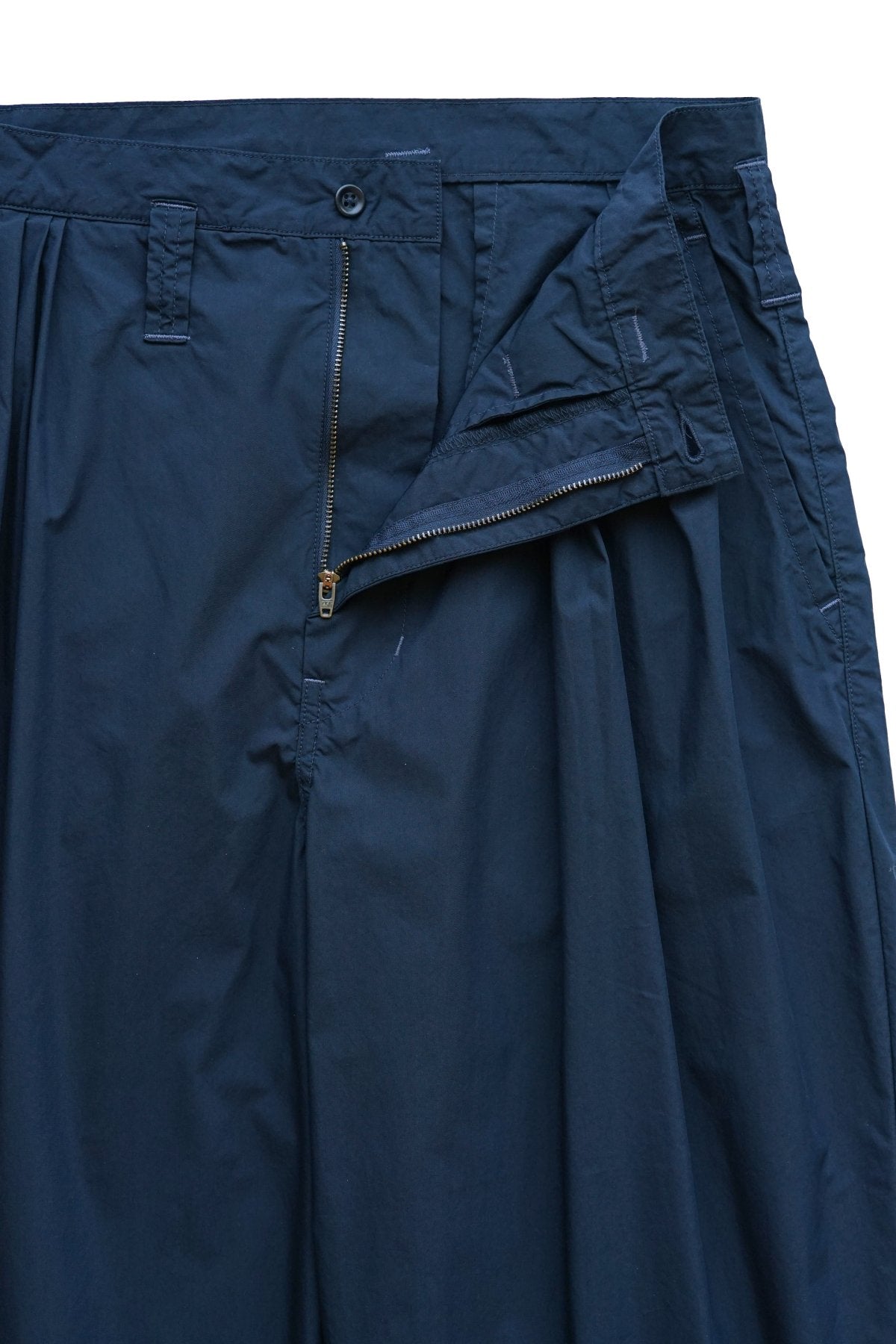 Porter Classic - POPLIN BEBOP PANTS - NAVY