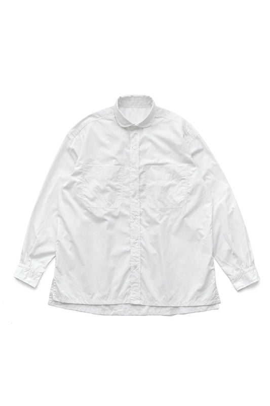 Porter Classic - SWISS COTTON WIDE POCKET SHIRT (ALUMO FABRIC 160/3) - WHITE