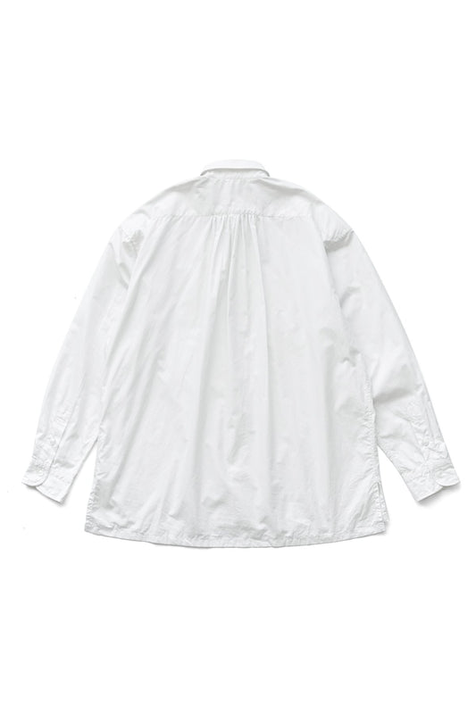 Porter Classic - SWISS COTTON WIDE POCKET SHIRT (ALUMO FABRIC 160/3) - WHITE