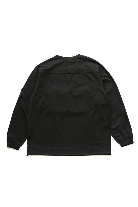 C.P. COMPANY - HEAVY JERSEY MIXED SWEATSHIRT - BLACK