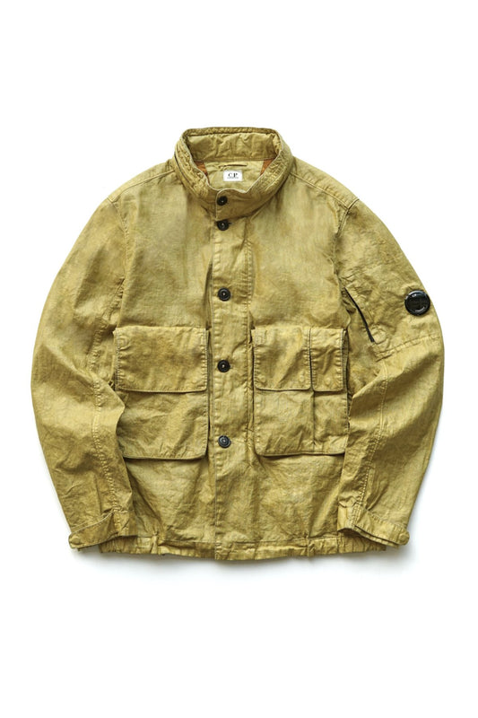 C.P. COMPANY - LINO WAX MEDIUM JACKET - NUGGET GOLD