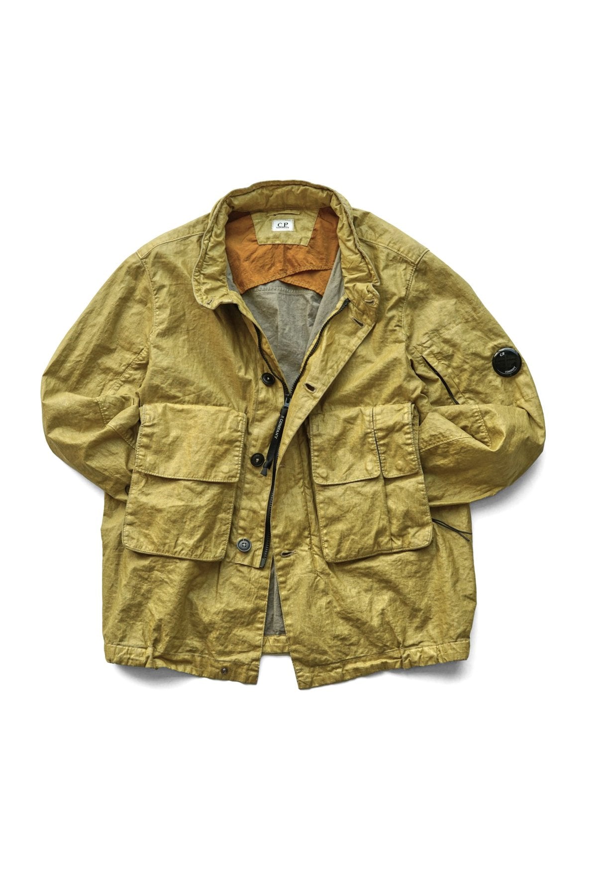 C.P. COMPANY - LINO WAX MEDIUM JACKET - NUGGET GOLD