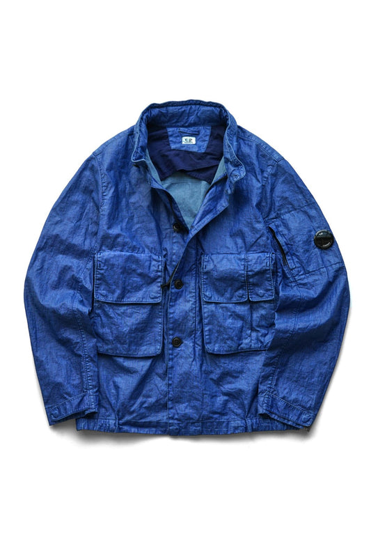 C.P. COMPANY - LINO WAX MEDIUM JACKET - BLUE QUARTZ