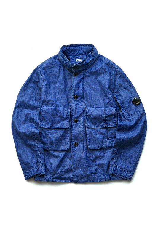 C.P. COMPANY - LINO WAX MEDIUM JACKET - BLUE QUARTZ