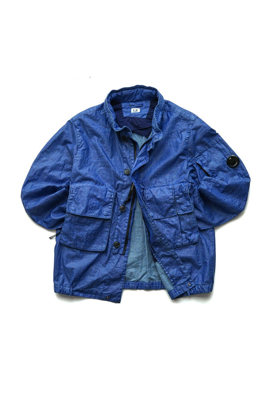 C.P. COMPANY - LINO WAX MEDIUM JACKET - BLUE QUARTZ