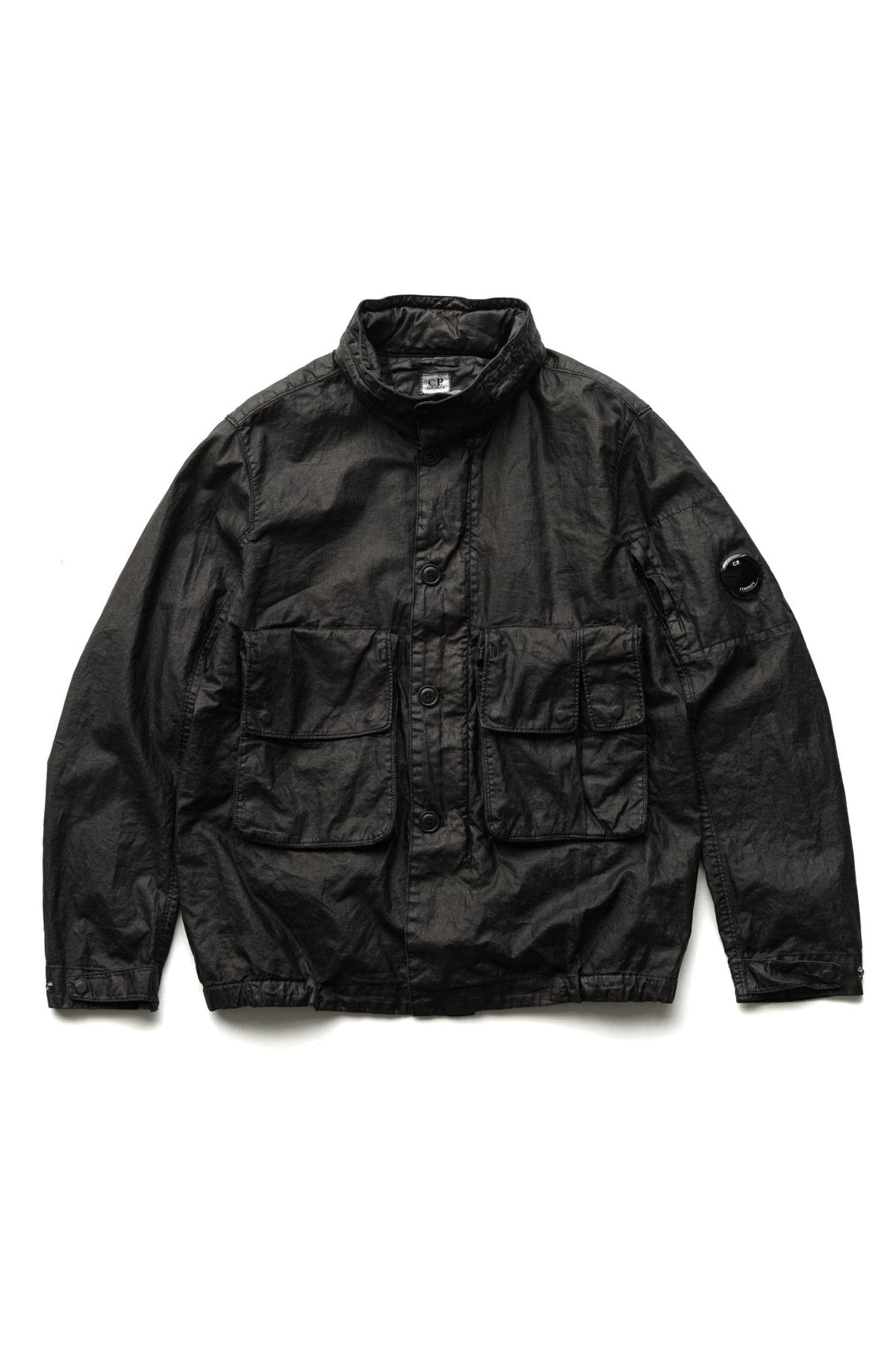 C.P. COMPANY - LINO WAX MEDIUM JACKET - BLACK