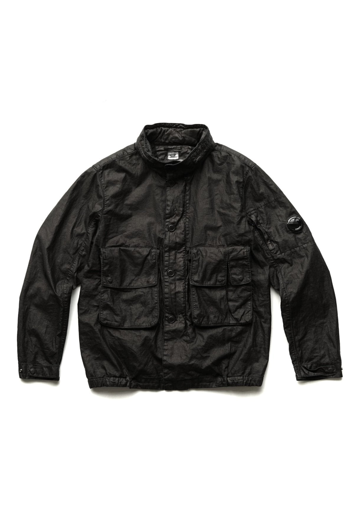 C.P. COMPANY - LINO WAX MEDIUM JACKET - BLACK