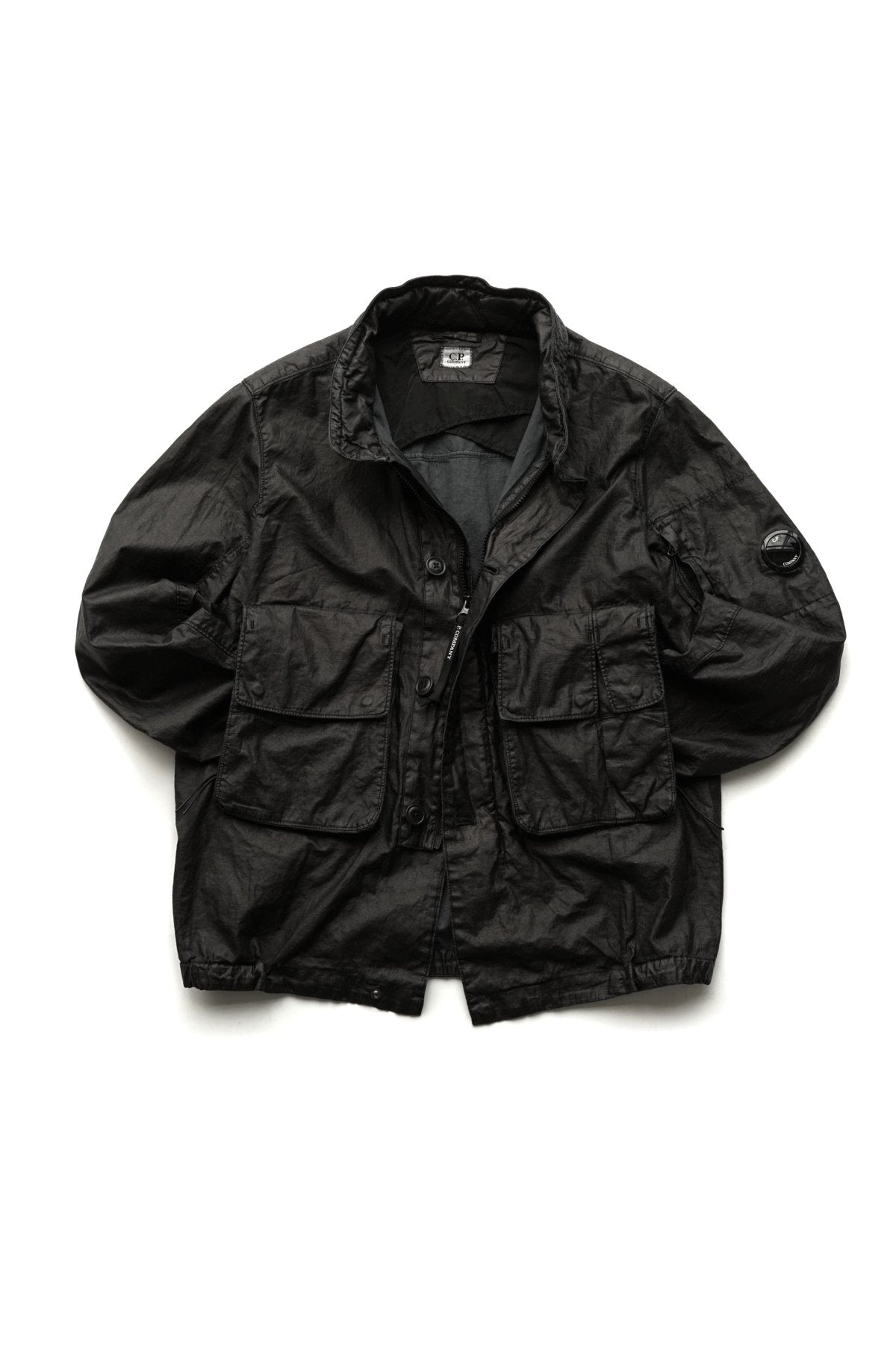 C.P. COMPANY - LINO WAX MEDIUM JACKET - BLACK