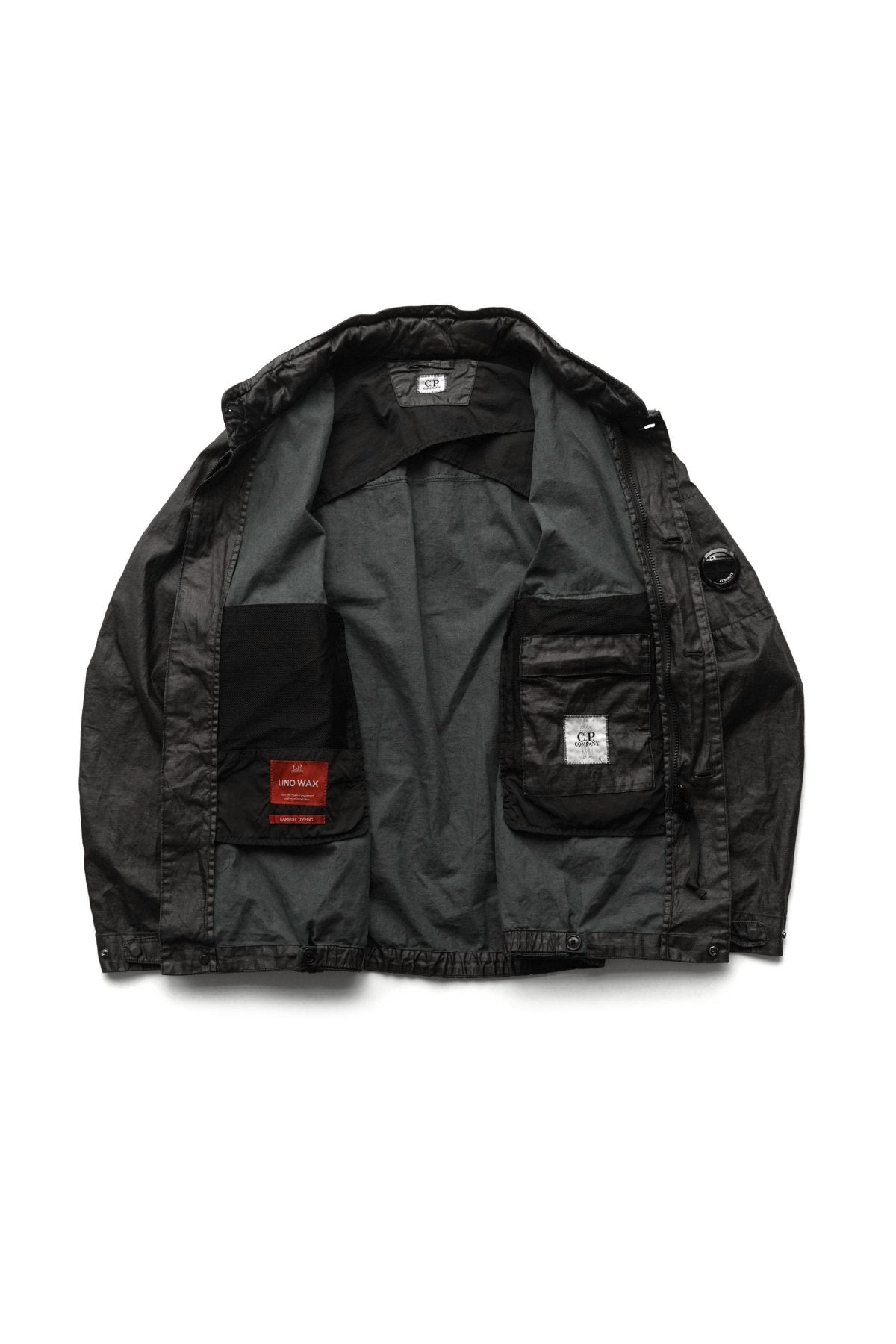 C.P. COMPANY - LINO WAX MEDIUM JACKET - BLACK