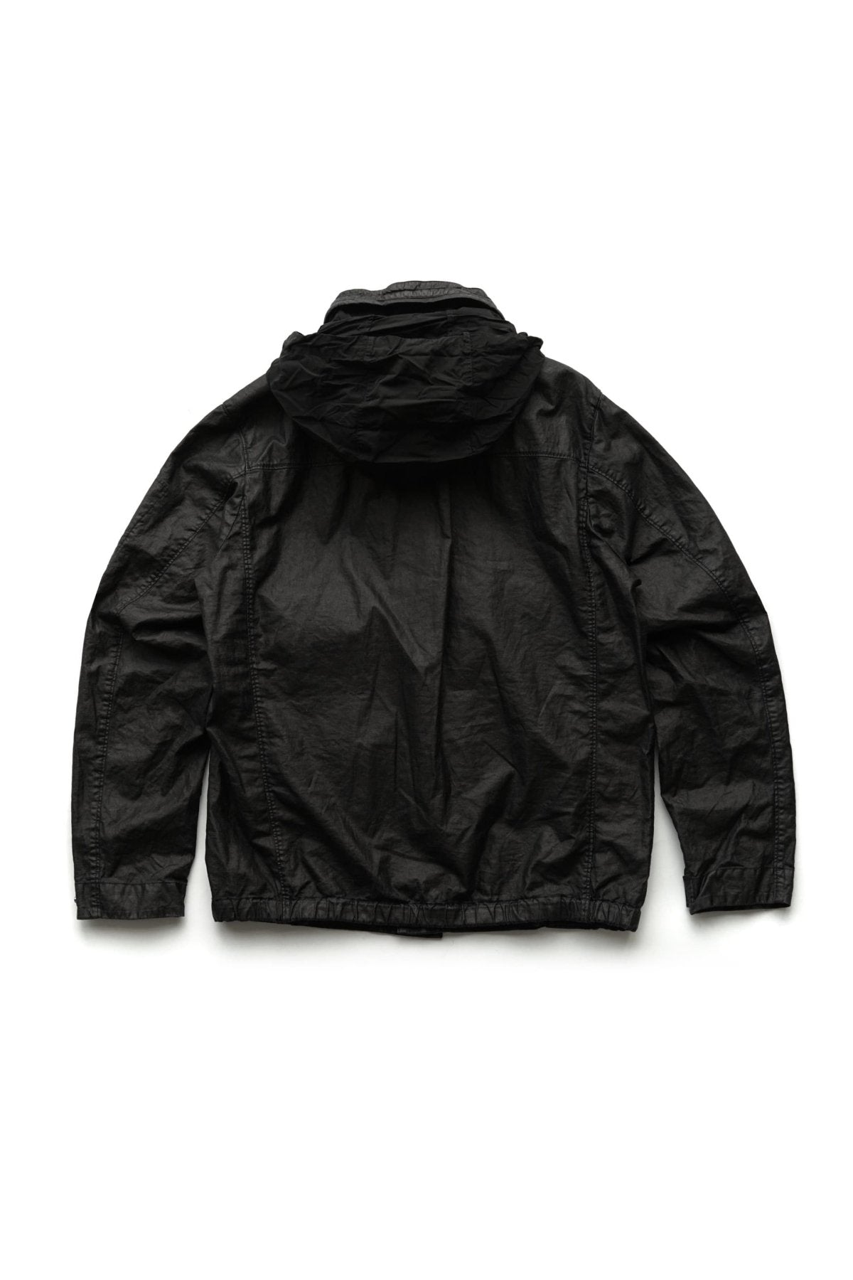 C.P. COMPANY - LINO WAX MEDIUM JACKET - BLACK