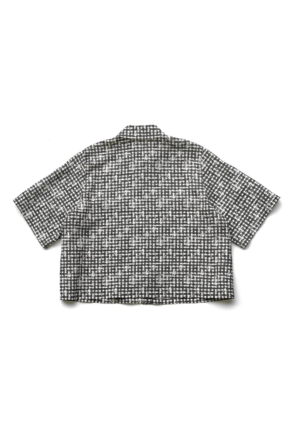 Sen'en Fujita avec humoresque - POCKET SHIRT - GINGHAM BLACK