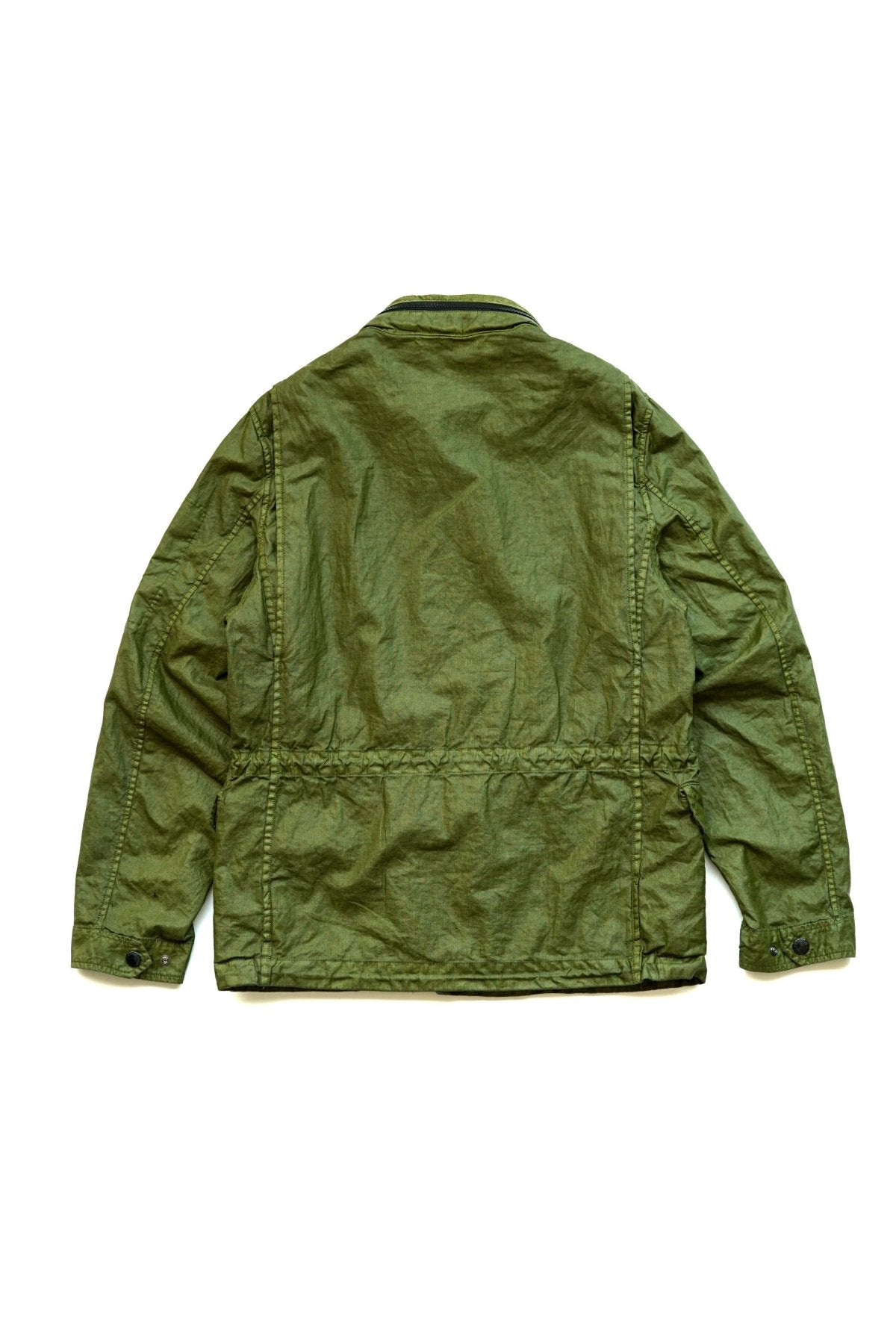 C.P. COMPANY - LINO WAX UTILITY JACKET - GREEN MOSS