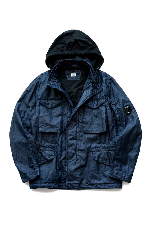 C.P. COMPANY - LINO WAX UTILITY JACKET - TOTAL ECLIPSE