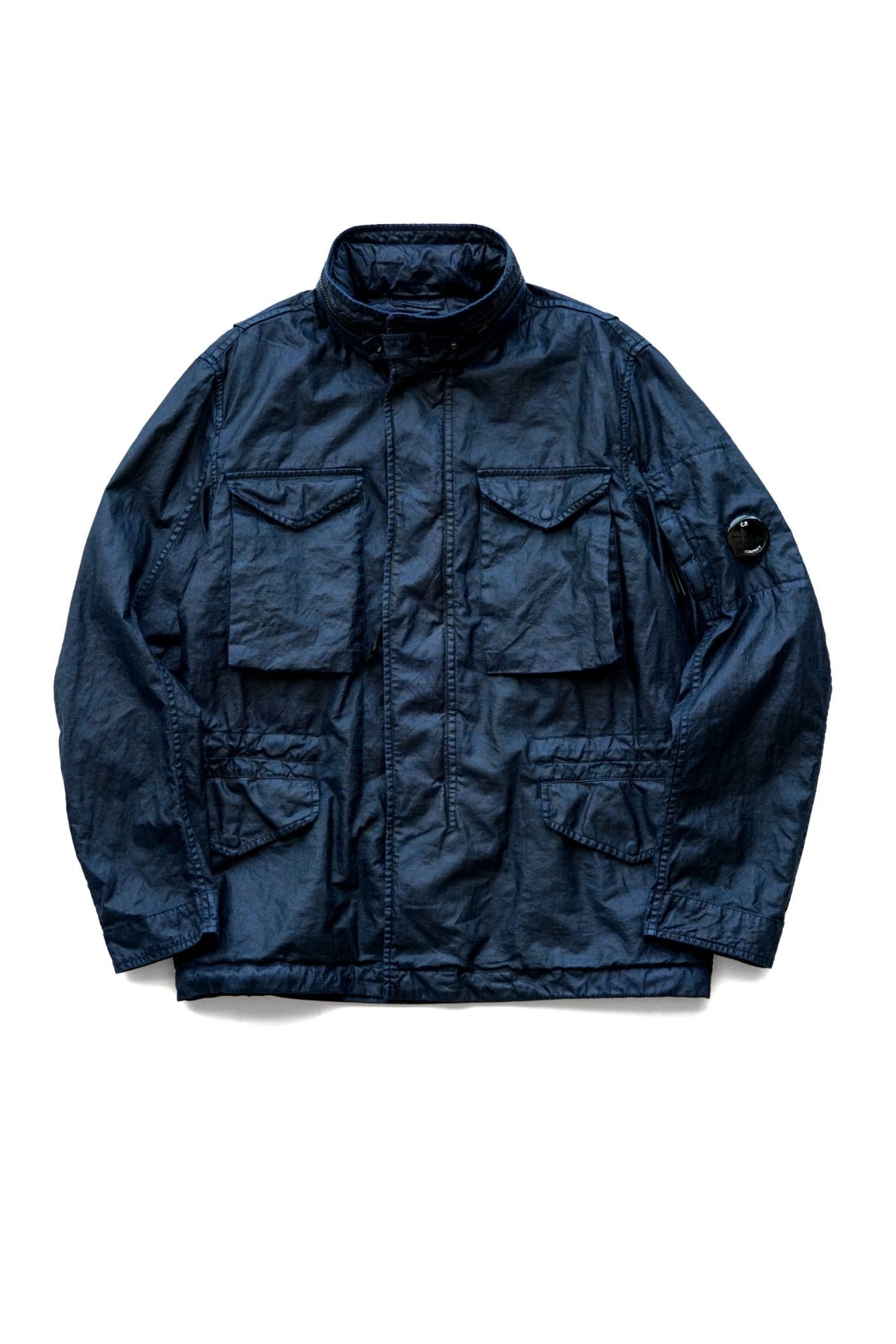 C.P. COMPANY - LINO WAX UTILITY JACKET - TOTAL ECLIPSE