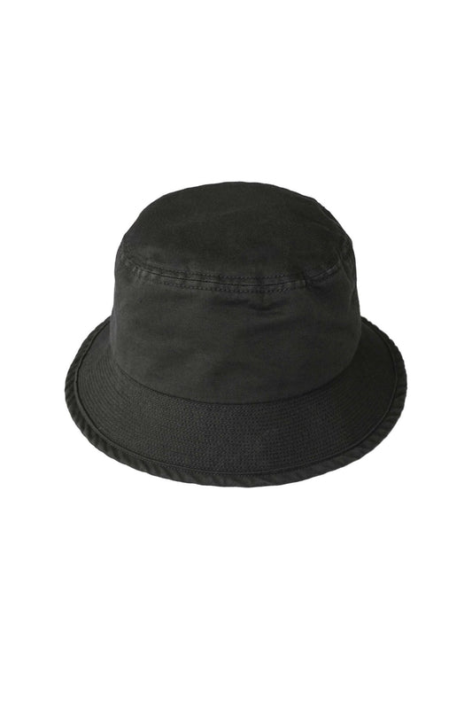 OLD JOE - DISTRESSED BUCKET HAT - BLACK