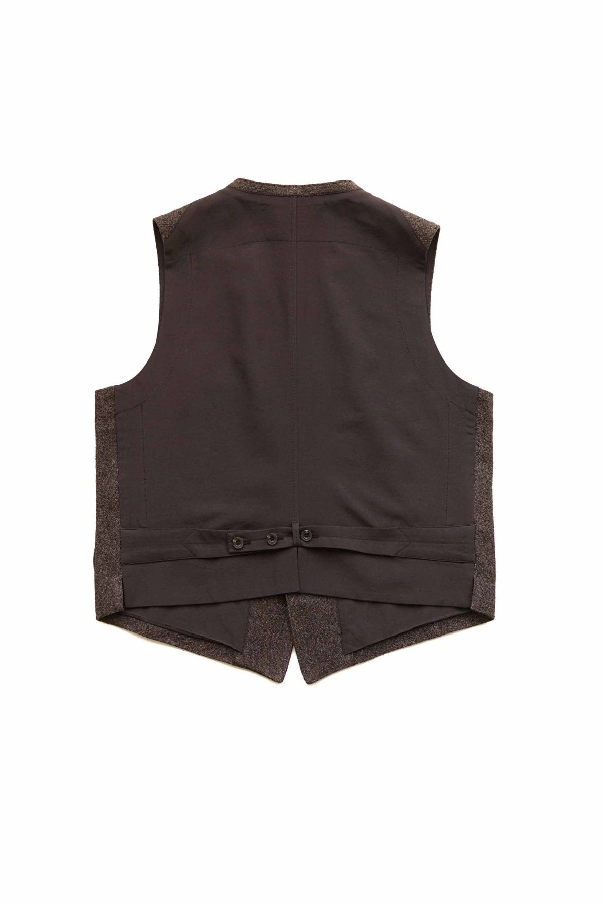 OLD JOE - PLEATED POCKET SPORTING VEST - ESPRESSO