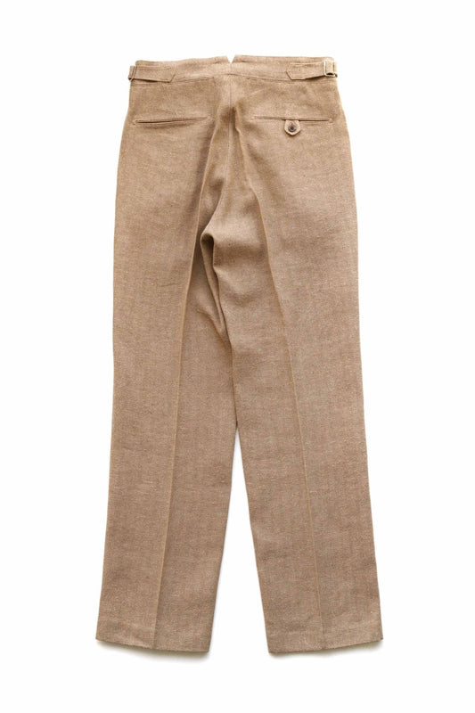 OLD JOE - DOUBLE-PLEATED SMARTY TROUSER - DUNE