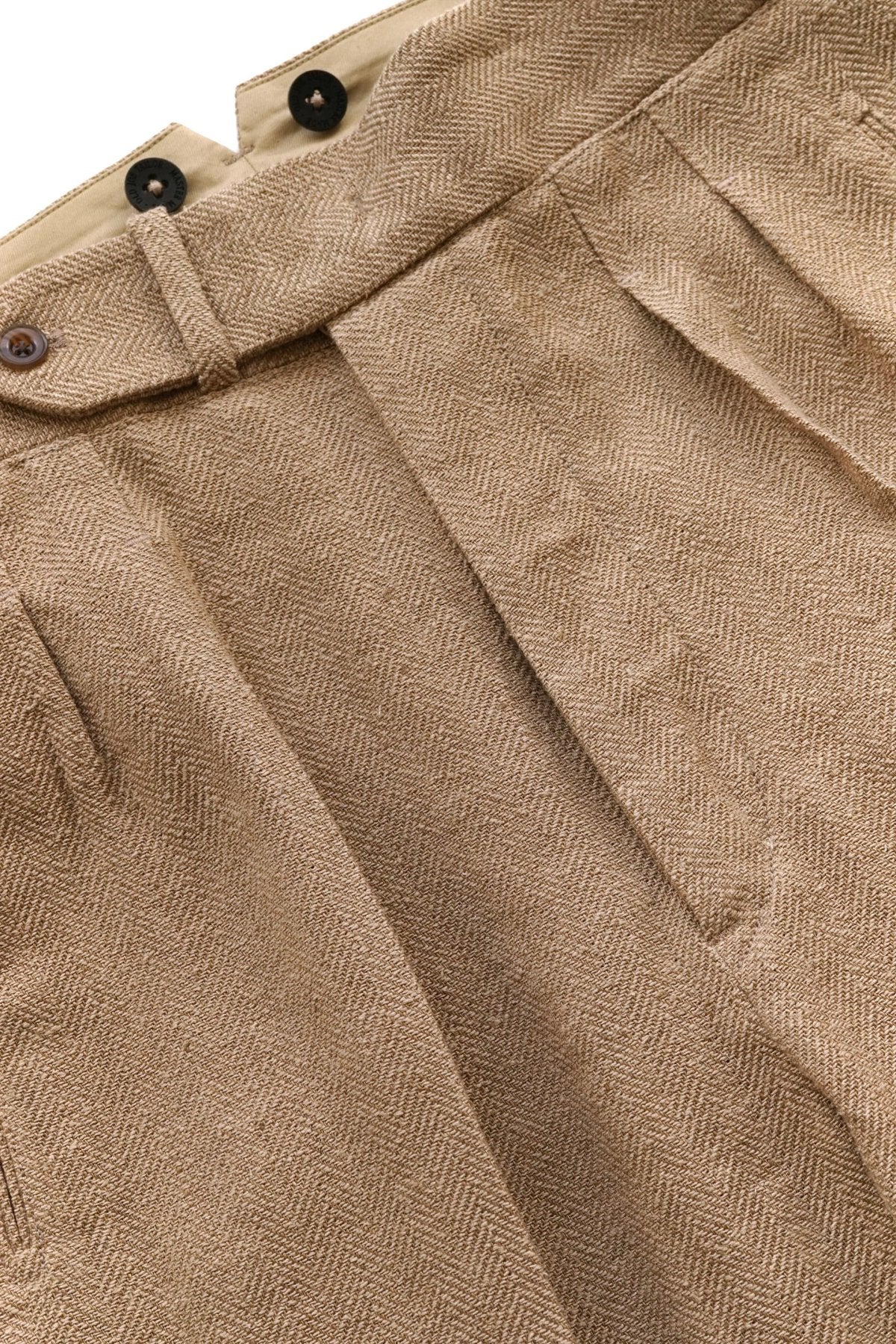 OLD JOE - DOUBLE-PLEATED SMARTY TROUSER - DUNE