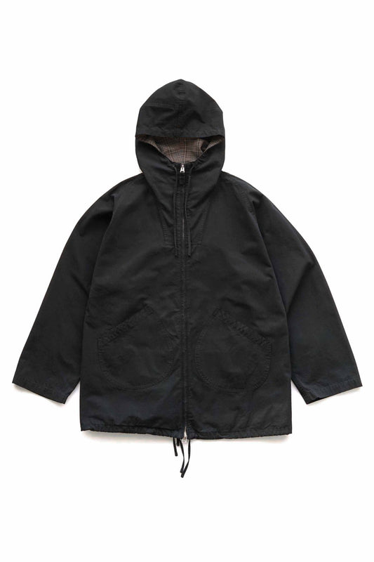 OLD JOE - PATINA NEP CLOTH ANORAK - BLACK