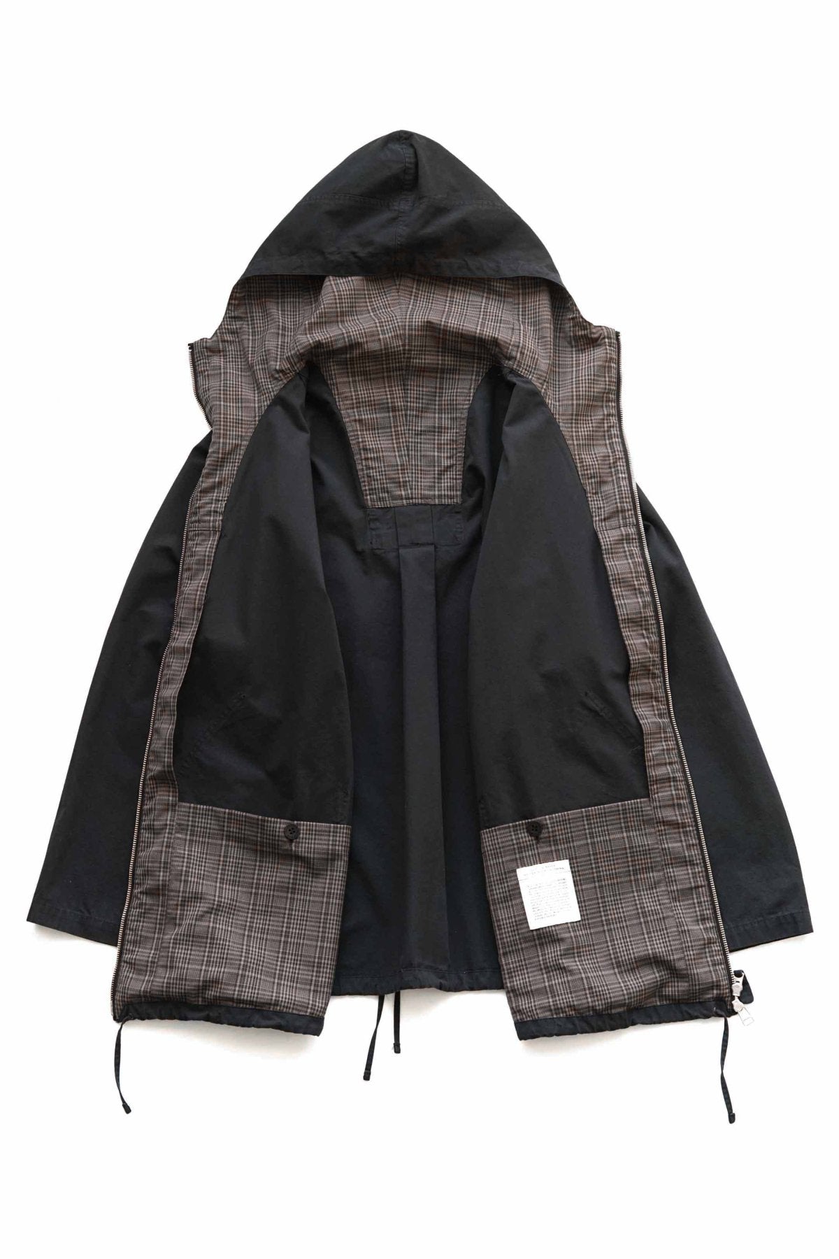 OLD JOE - PATINA NEP CLOTH ANORAK - BLACK