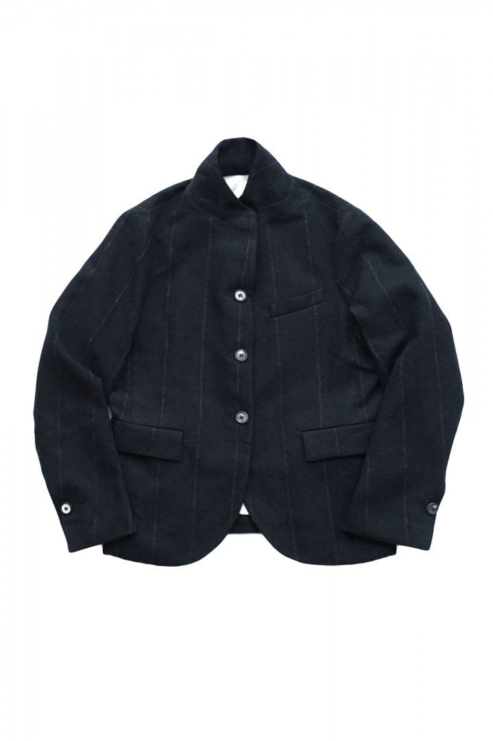 Bergfabel - SHORT TYROL JACKET - BLACK NAVY STRIPE