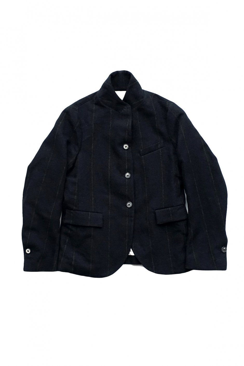 Bergfabel - SHORT TYROL JACKET - BLACK NAVY STRIPE