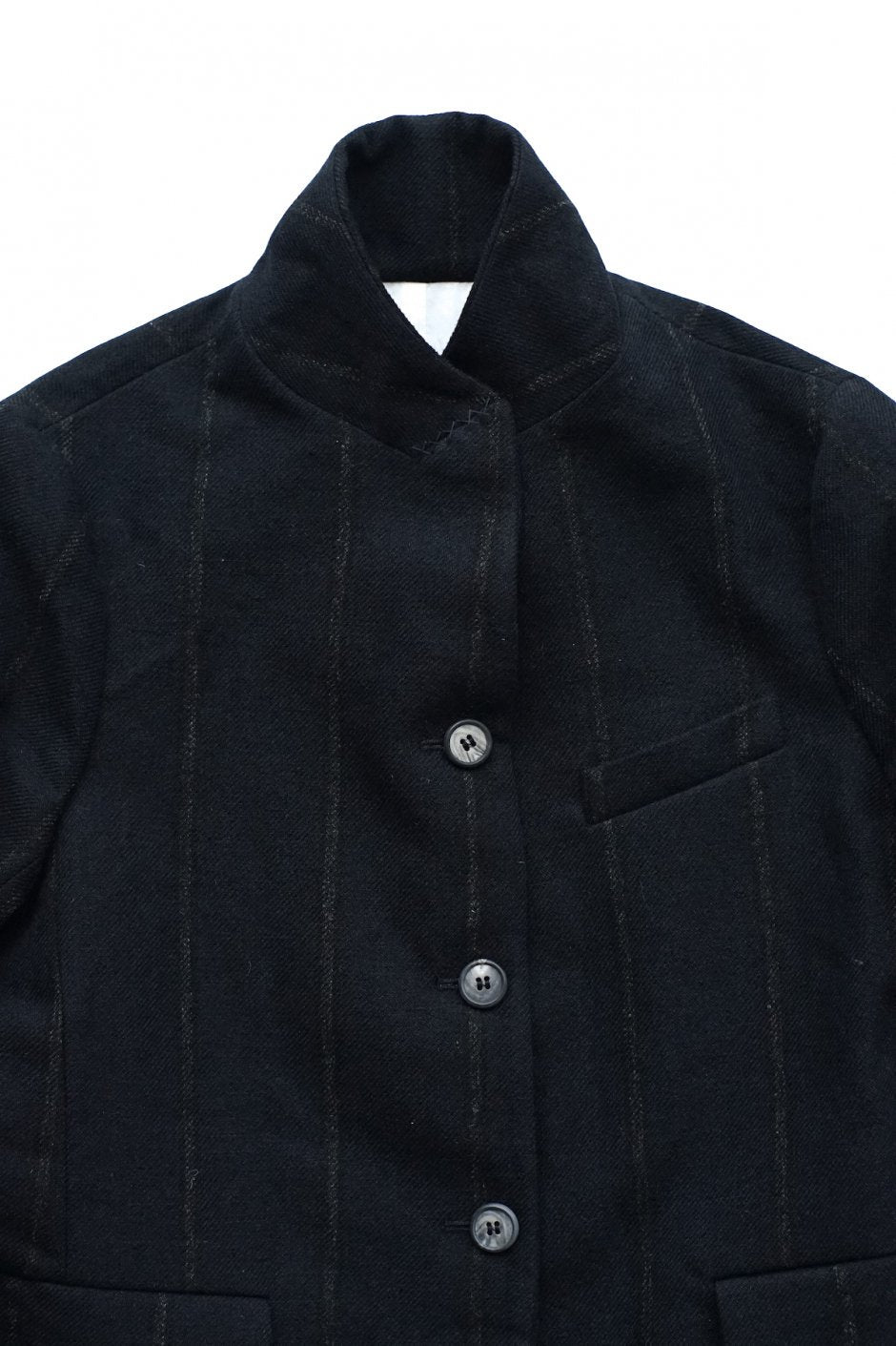 Bergfabel - SHORT TYROL JACKET - BLACK NAVY STRIPE