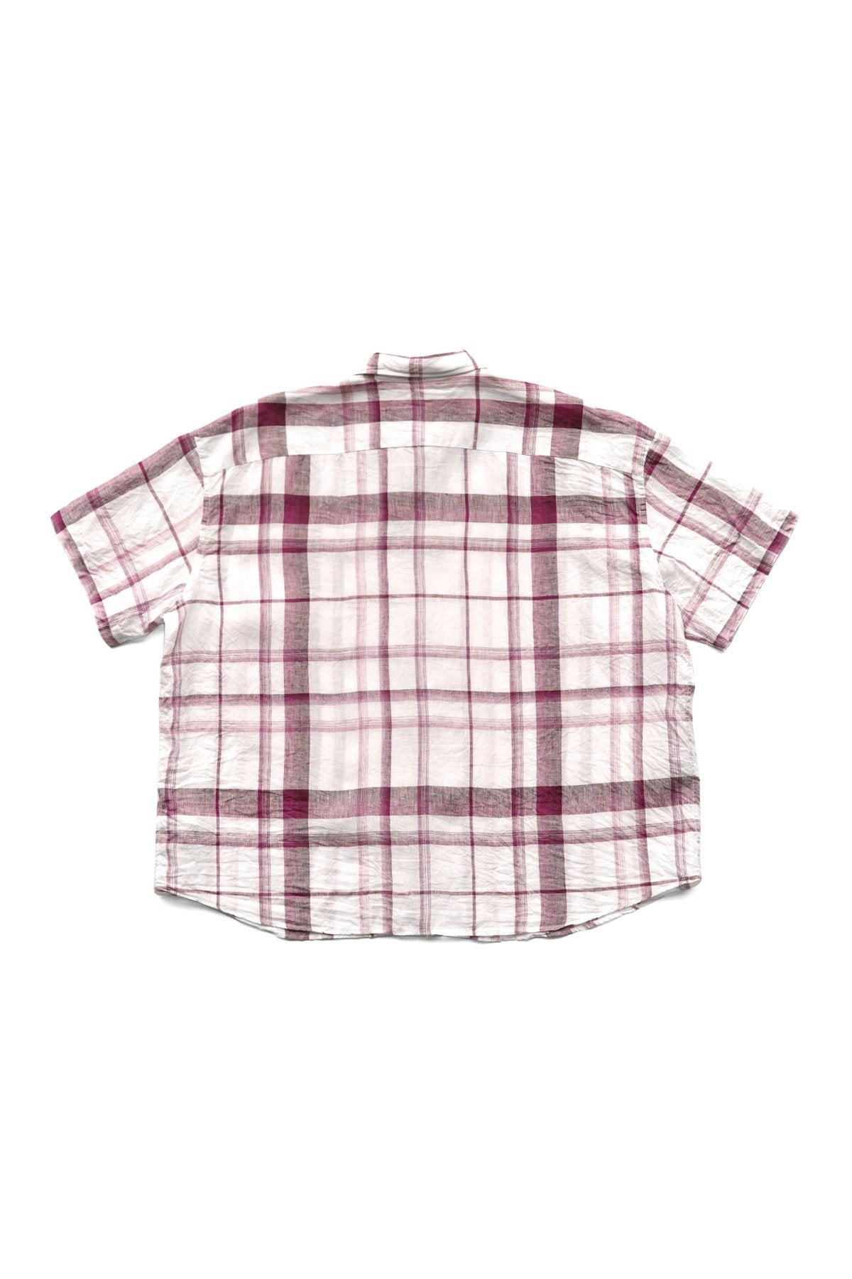 Porter Classic - BEAT WRITER SHIRT (LEGGIUNO GHIBLI SOFT LINEN) - PURPLE CHECK