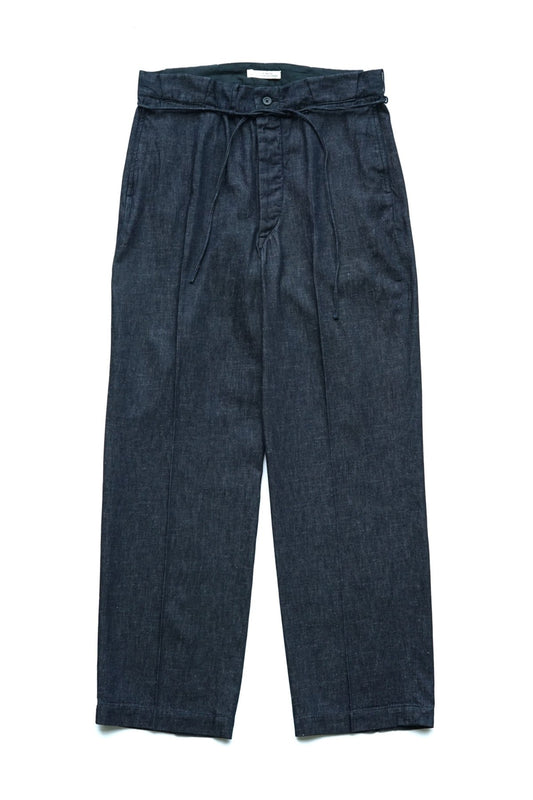 OLD JOE - STRING WAIST WORK TROUSER - INDIGO