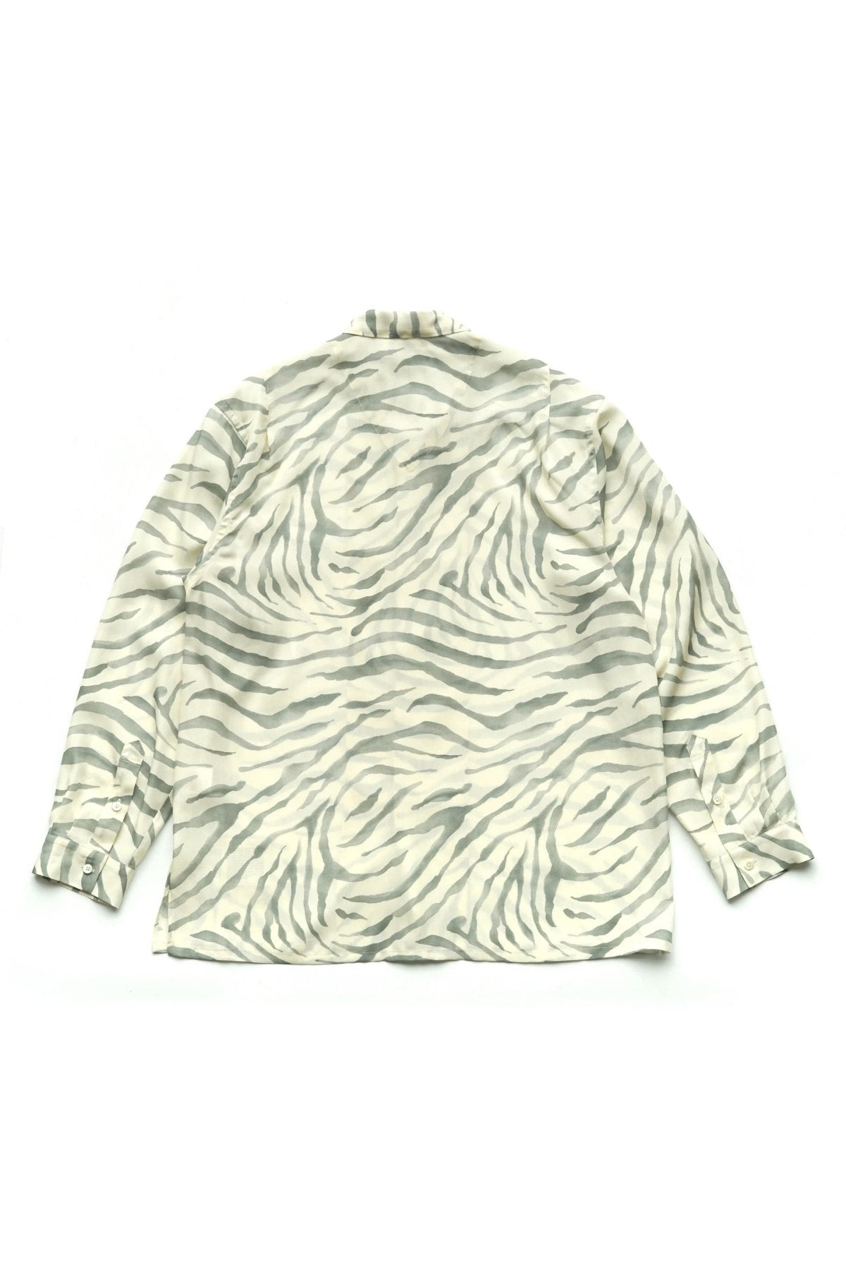 OLD JOE - ORIGINAL PRINTED OPEN COLLAR SHIRTS (SAFARI) Long-sleeve - EUCALYPTUS