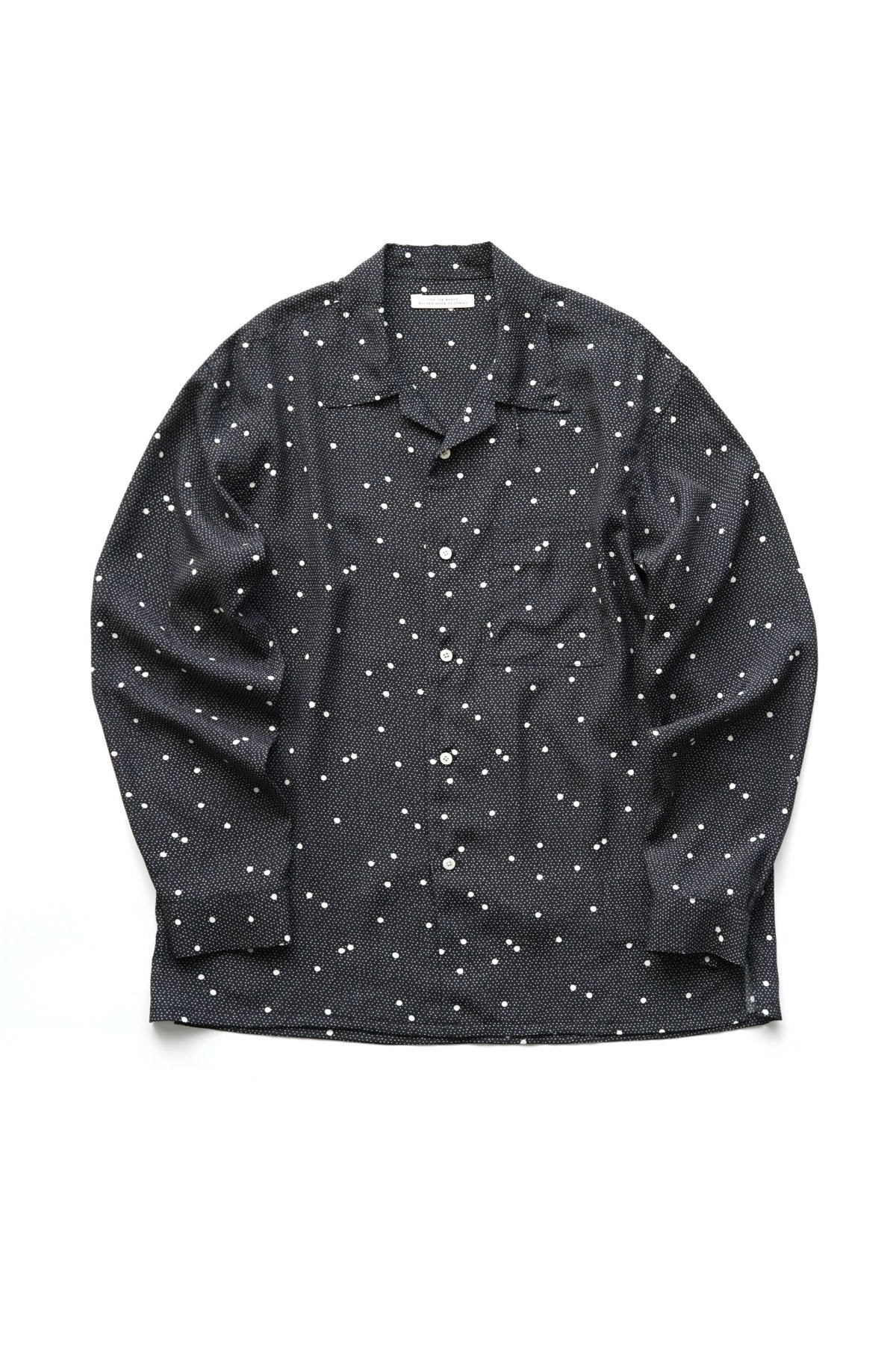 OLD JOE - ORIGINAL PRINTED OPEN COLLAR SHIRTS (CALICO) Long-sleeve - NOCTURNE