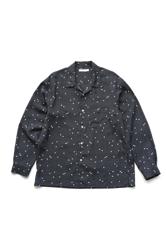 OLD JOE - ORIGINAL PRINTED OPEN COLLAR SHIRTS (CALICO) Long-sleeve - NOCTURNE