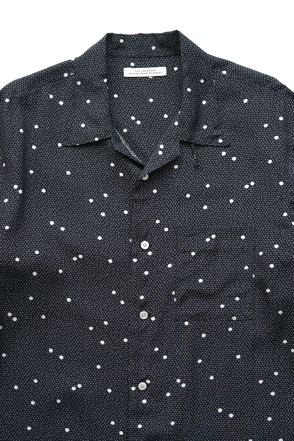 OLD JOE - ORIGINAL PRINTED OPEN COLLAR SHIRTS (CALICO) Long-sleeve - NOCTURNE