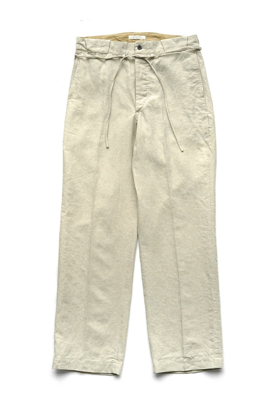 OLD JOE ★★★ - EXCLUSIVE STRING WAIST WORK TROUSER - ECRU