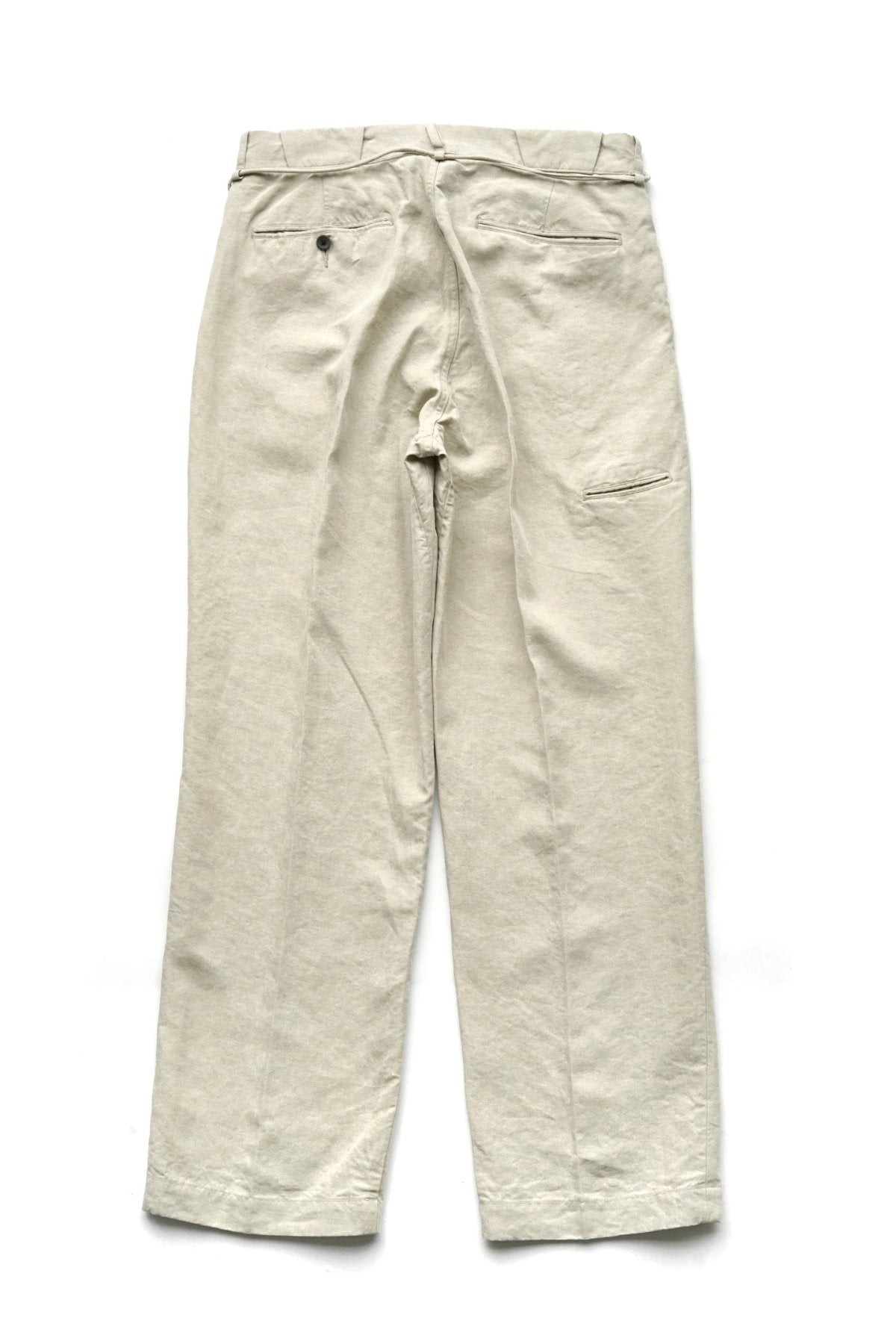 OLD JOE ★★★ - EXCLUSIVE STRING WAIST WORK TROUSER - ECRU