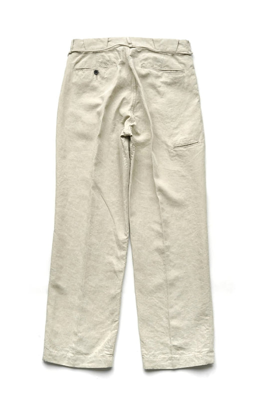 OLD JOE ★★★ - EXCLUSIVE STRING WAIST WORK TROUSER - ECRU