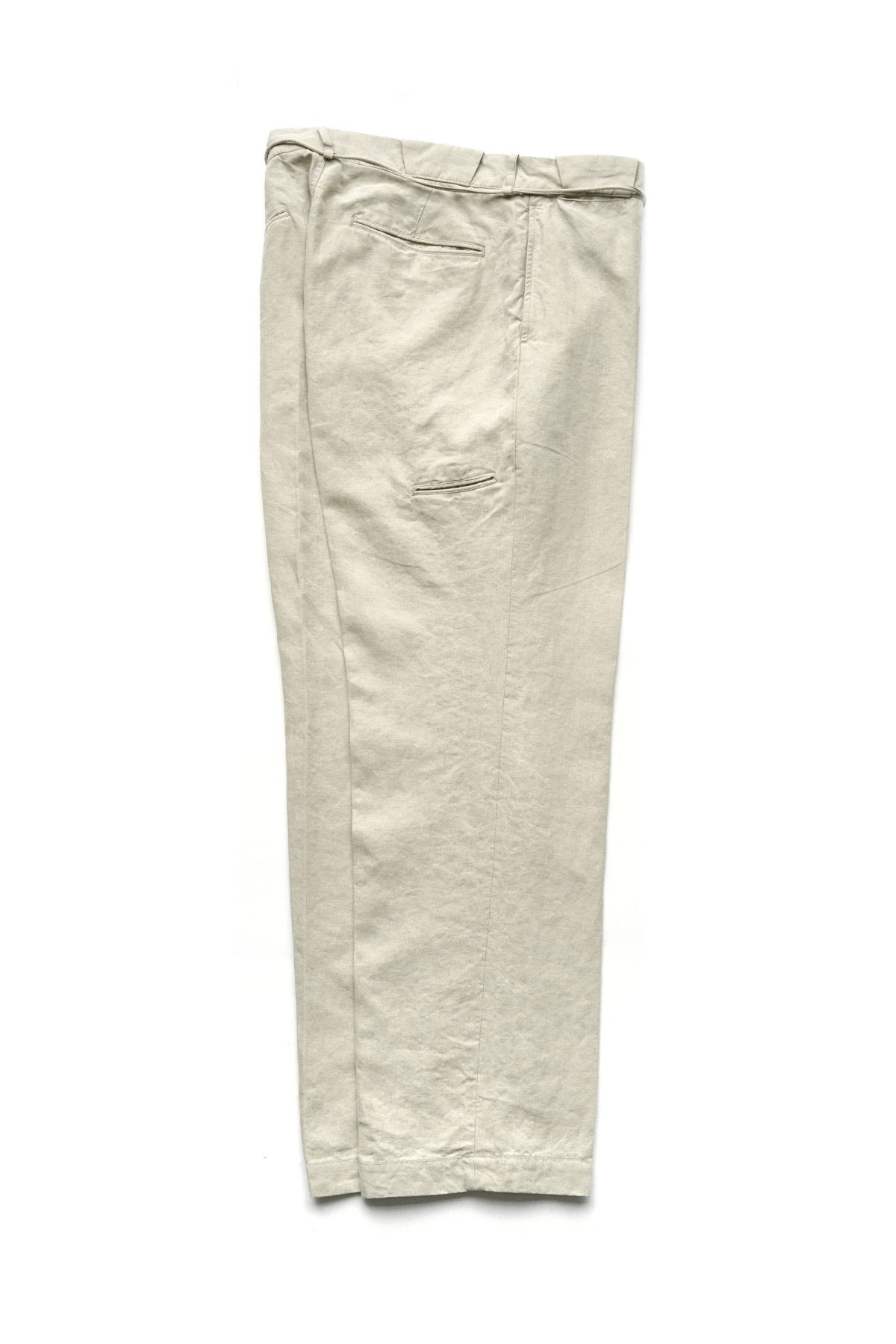 OLD JOE ★★★ - EXCLUSIVE STRING WAIST WORK TROUSER - ECRU