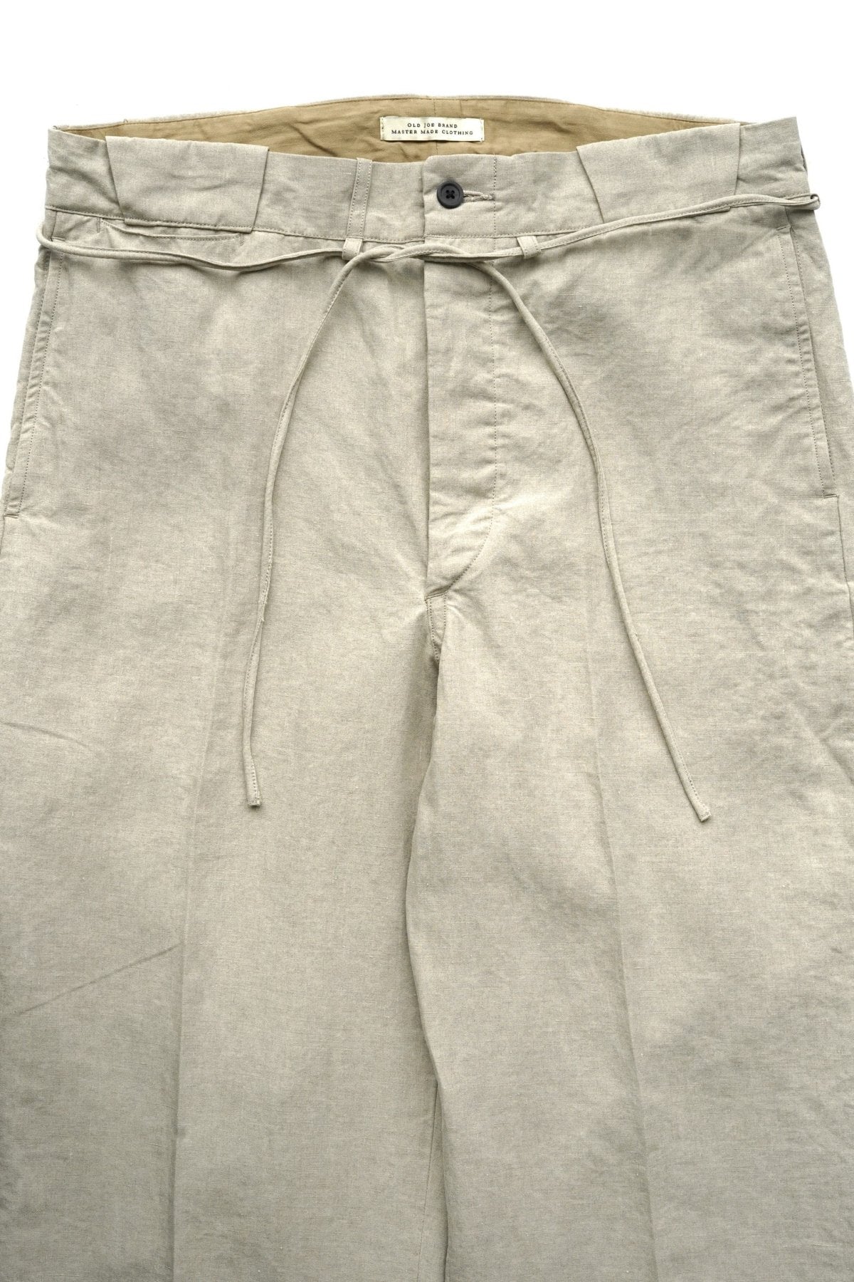 OLD JOE ★★★ - EXCLUSIVE STRING WAIST WORK TROUSER - ECRU