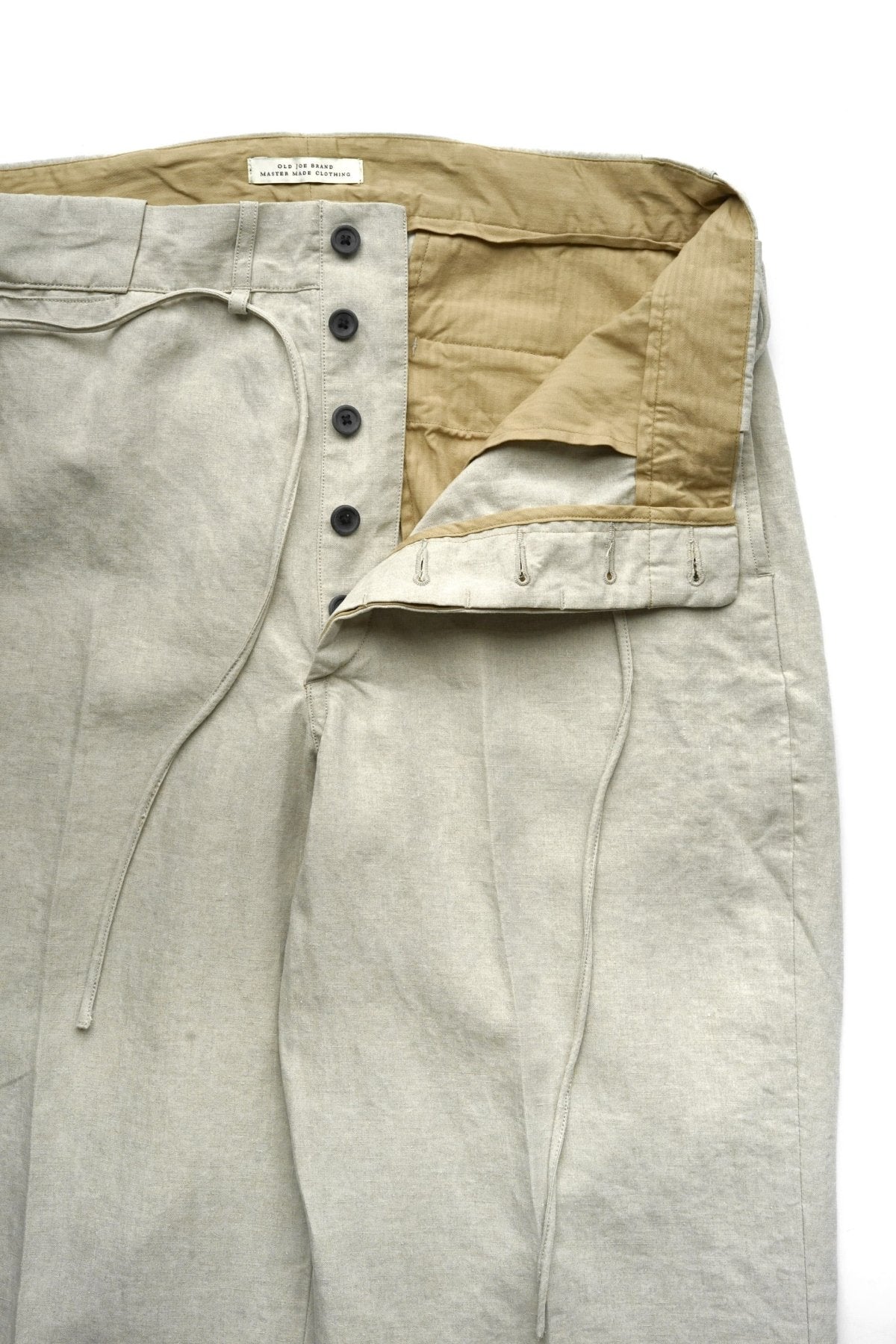 OLD JOE ★★★ - EXCLUSIVE STRING WAIST WORK TROUSER - ECRU